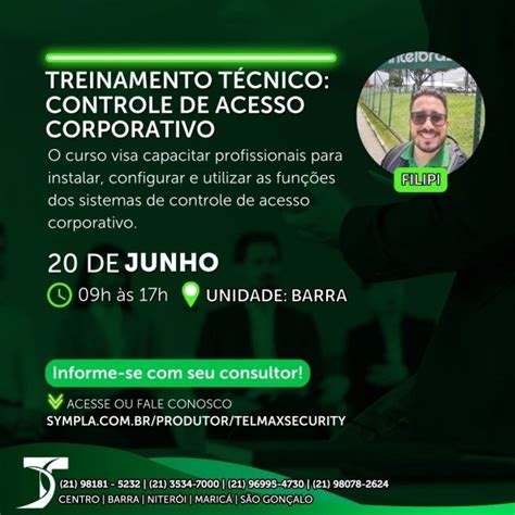 Treinamento T Cnico Controle De Acesso Corporativo Em Rio De Janeiro