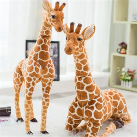 Giant Size Real Life Giraffe Plush Toys Cute Stuffed Animal Dolls Soft ...