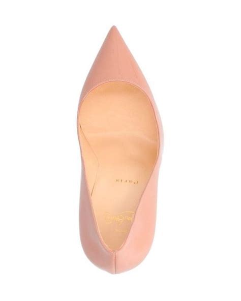 Christian Louboutin Nude Pigalle Follies 100 Patent Leather Pumps In