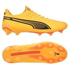 PUMA King Ultimate FG AG Breakthrough Zwart Wit Fire Orchid