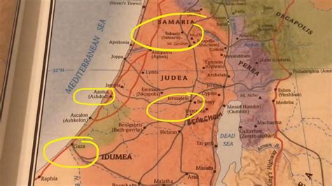 Acts 8 Mapping The Journey Of Phillip Samaria En Route To Gaza To