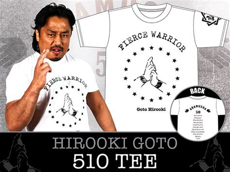 Hirooki Goto 'Fierce Warrior' White T-shirt | Shop RevPro