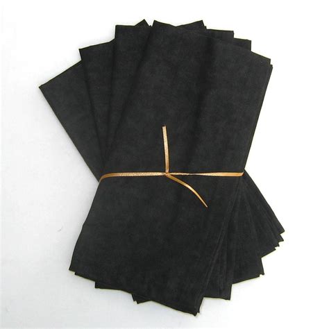 Black Cloth Napkins Set of 4