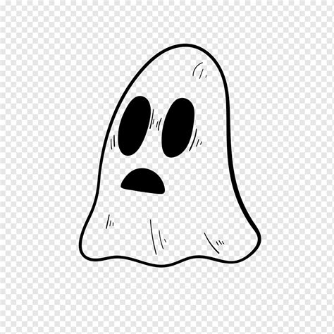 Ghost Doodle Halloween Png Pngwing