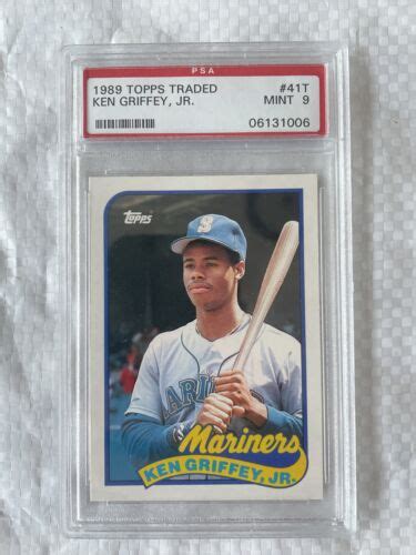 Topps Traded Ken Griffey Jr Rookie Rc T Psa Mint Ebay