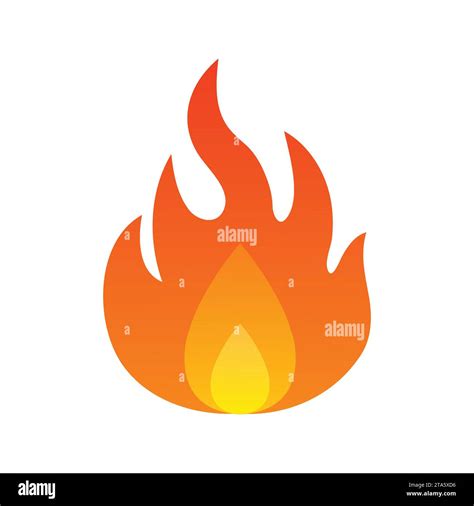 High quality fire emoticon isolated on white background. Fire emoji ...