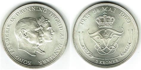 Kroner D Nemark Kronen Silberhochzeit Frederik Ix Ingrid