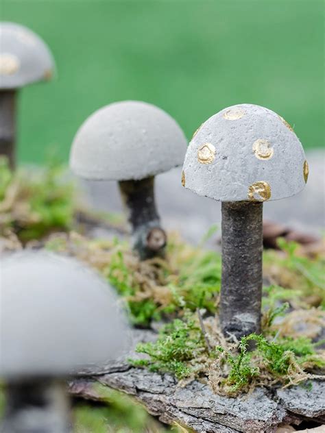 Diy Herbstliche Tischdeko Wie Du Pilze Aus Beton Selbst Machst