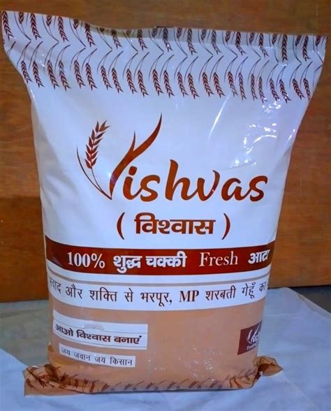 Indian Kg Vishvas Wheat Flour Packaging Type Plastic Bag Month