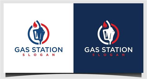 Petrol pump logo design template 5100021 Vector Art at Vecteezy