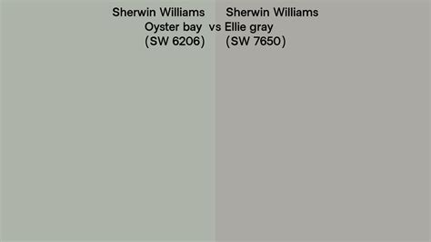 Sherwin Williams Oyster Bay Vs Ellie Gray Side By Side Comparison