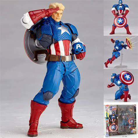 Pvc Avengers Figure Complex Amazing Revoltech 007 Captain America