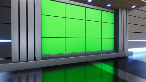 Premium Photo 3d Virtual Tv Studio News Backdrop For Tv Shows Tv On