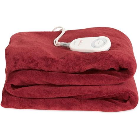 Sunbeam Microplush Heated Electric Throw