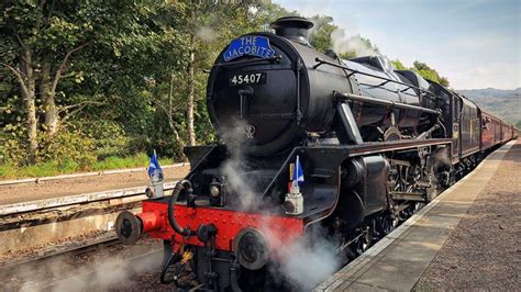 Steam Locomotive 45407 The Lancashire Fusilier On The Move North