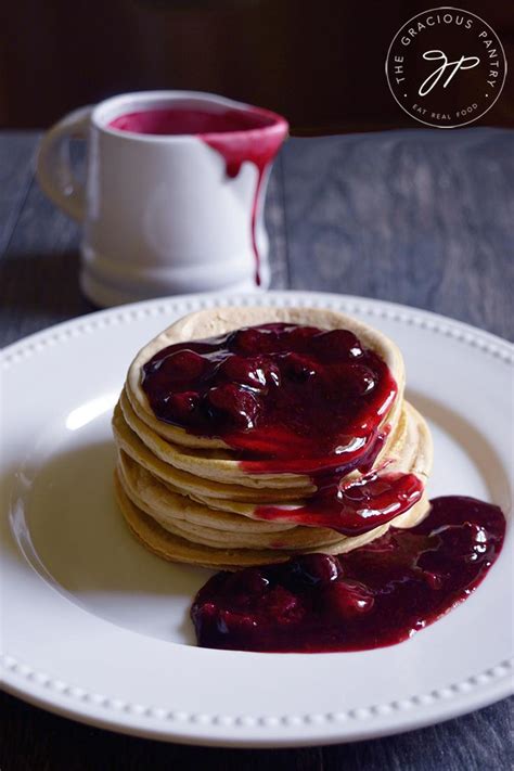 Blueberry Syrup Recipe Gracious Pantry Homemade Pancake Syrup