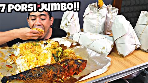 MUKBANG 7 BUNGKUS NASI PADANG PORSI JUMB0 YouTube