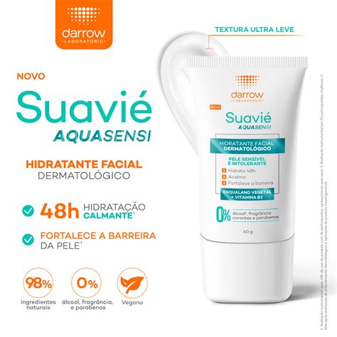 Gel Hidratante Facial Darrow Suavié Aquasensi Beleza na Web