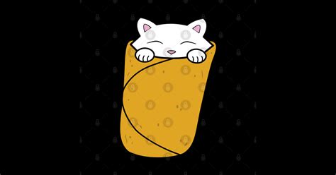 Purrito Cute Cat Burrito Burrito Sticker TeePublic