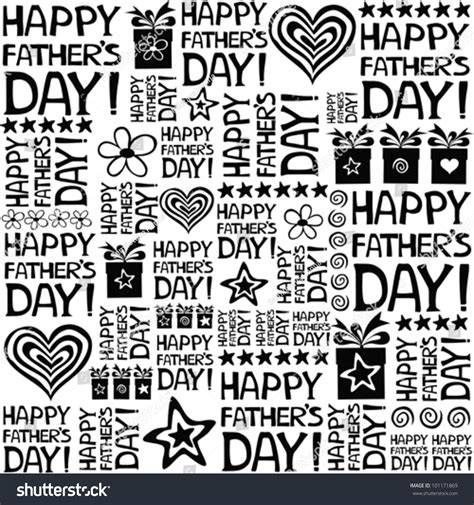 Happy Father Day Seamless Pattern Vector Stock Vector Royalty Free