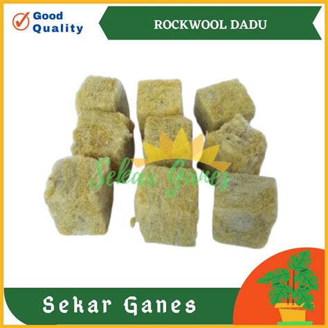 Jual Rockwool Media Tanam Hidroponik Siap Pakai Ori Rockwool Hidroponik