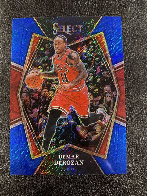 Panini Select Concourse Demar Derozan Blue Shimmer Prizm