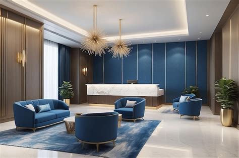 Premium AI Image 3d Rendering Modern Luxury Hotel And Office