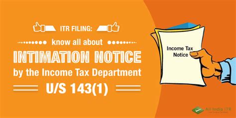 Here S All About Intimation Notice U S 143 1 And How To Deal With It