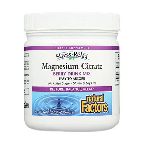 Stress Relax Magnesium Citrate Berry At Whole Foods Market