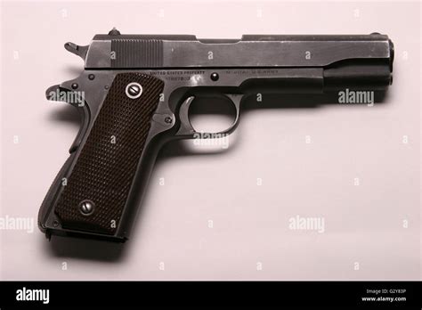 Government Issue WWII Colt .45 Stock Photo - Alamy