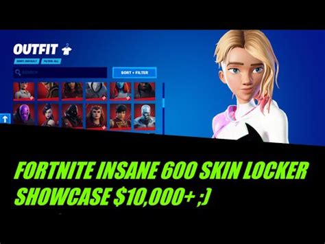 FORTNITE INSANE LOCKER SHOWCASE ALL CONSOLE EXCLUSIVE SKINS FULL GOLD