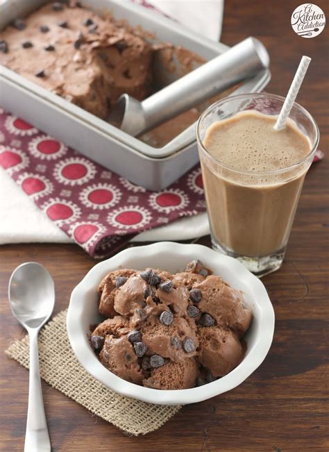 Low Fat Mocha Chip Frozen Yogurt A Kitchen Addiction