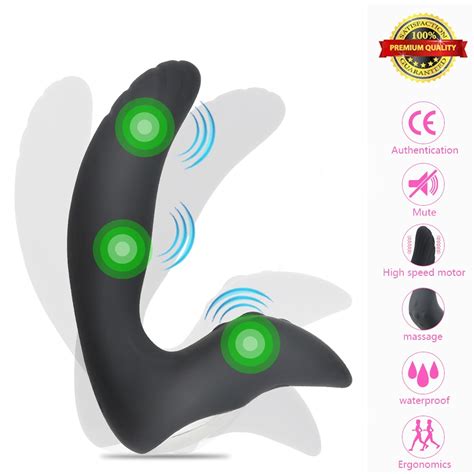 Vibrating Prostate Massager Men Anal Plug Waterproof Powerful Motors Stimulation Patterns