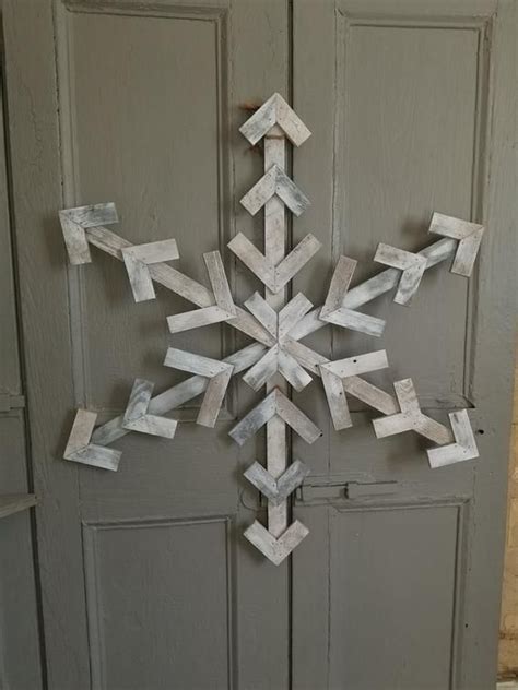 Rustic Snowflake Decor Christmas Wood Crafts Wood Snowflake Diy