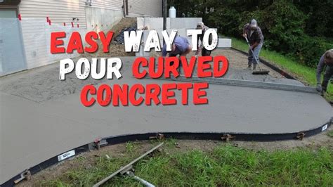 How To Pour A Curved Concrete Patio Best Forms For Curving Concrete