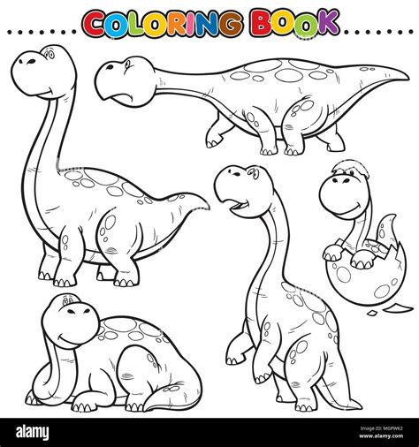 Coloring Pages A Dinosaur Cartoon