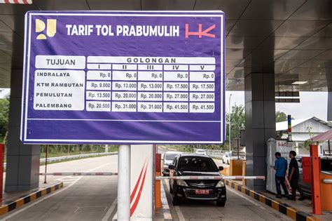 Foto Tol Simpang Indralaya Prabumulih Mulai Beroperasi