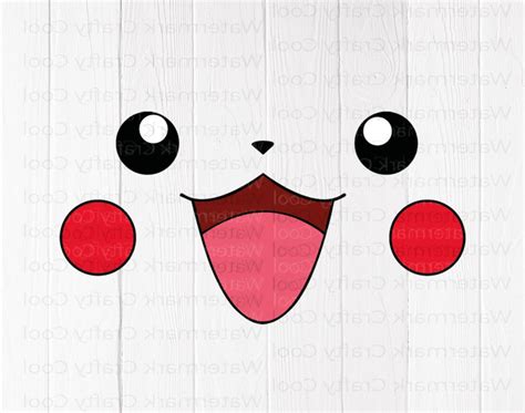 Pikachu Face Svg