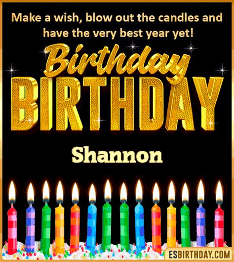 Happy Birthday Shannon Images Animated Wishes Gifs