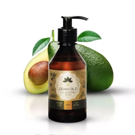 Óleo Vegetal De Abacate 250ml 100 Natural Gran Oils MercadoLivre