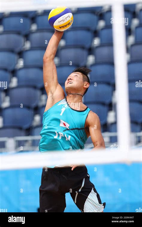 Tokyo Japan Th July Yusuke Ishijima Jpn Beach Volleyball