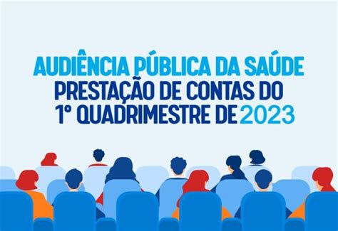 Notícia AUDIÊNCIA PÚBLICA DO 1º QUADRIMESTRE DE 2023 Prefeitura