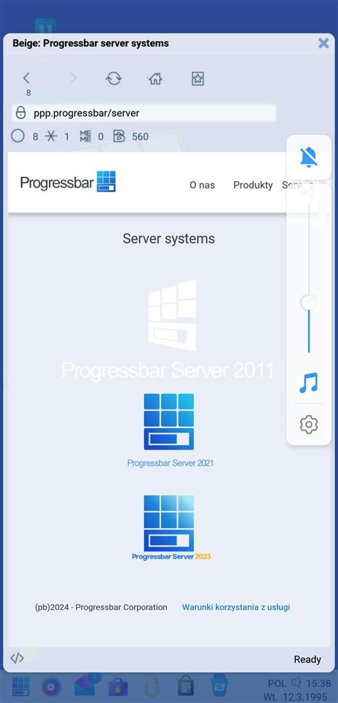 No Progressbar Server 201x On The Server System Web Page On The 3rd Era