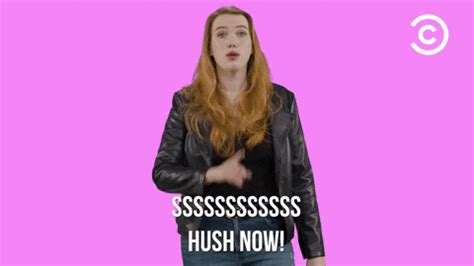 Hush-now GIFs - Get the best GIF on GIPHY