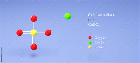 Calcium Sulfate Molecule Molecular Structures Acidity Regulators E516