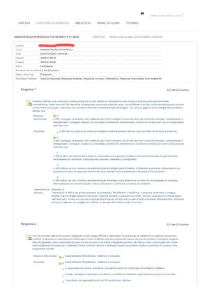 Question Rio Unidade Ii Administra O Estrategica Administra O