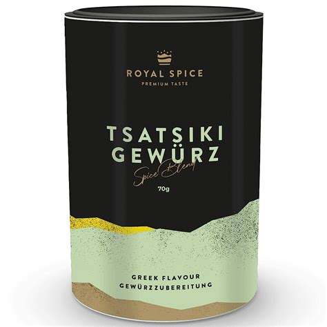 Royal Spice Tsatsiki Gewürz 70g Tzatziki Gewürzmischung für den