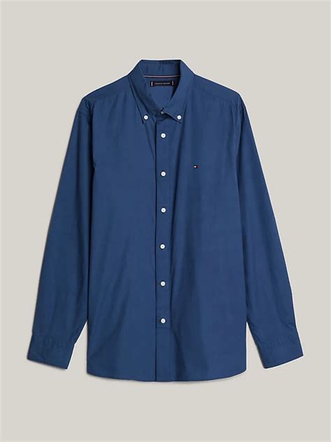 Adaptive Poplin Regular Fit Shirt Blue Tommy Hilfiger