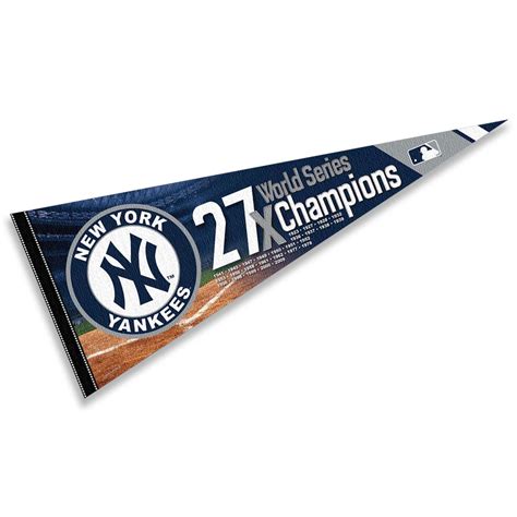 New York Yankees 27 Time World Series Champions Pennant - State Street ...