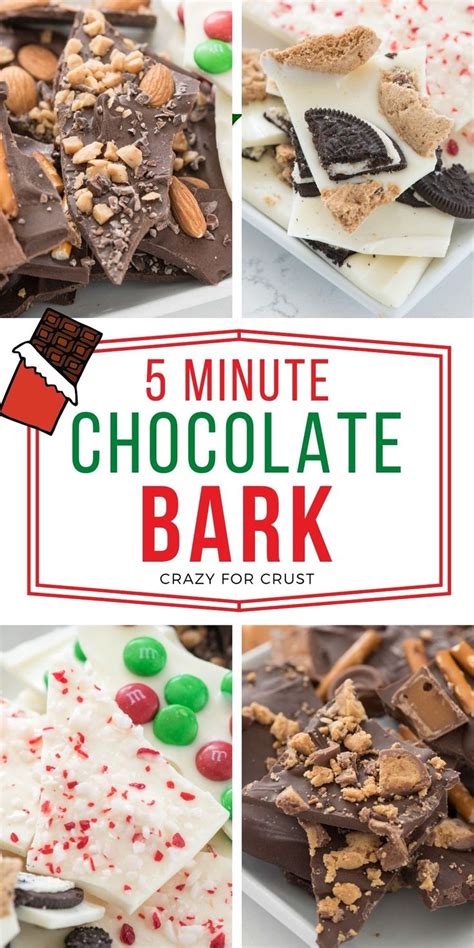 Chocolate Bark Minutes Ways Crazy For Crust Rezept Backen